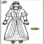 Раскраски по Библии - Царица Есфирь 2