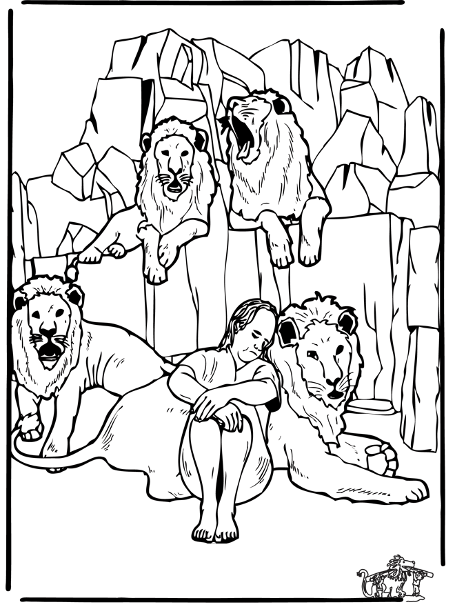 Даниил во рву со львами 3 - Ветхий Завет