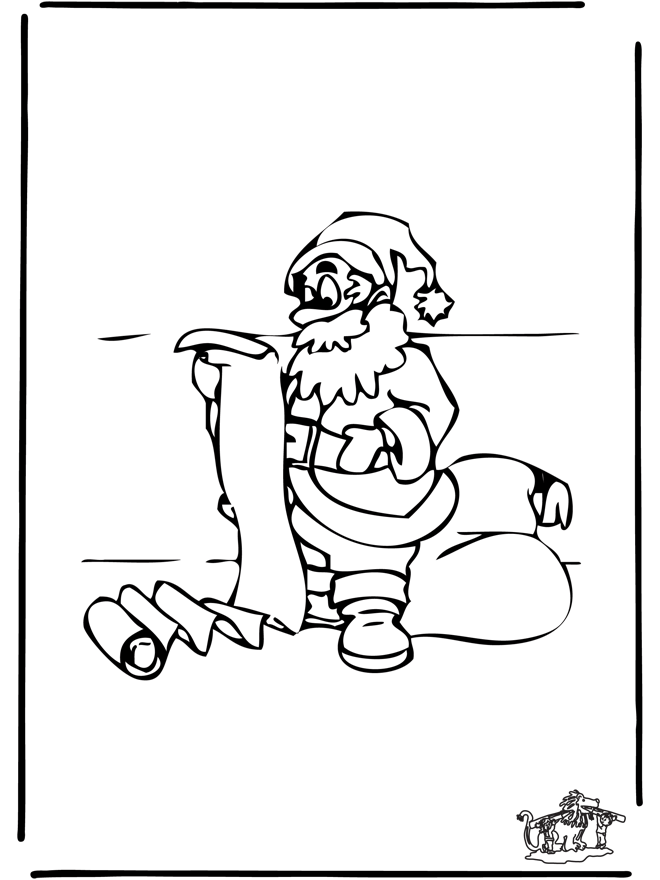 Дед Мороз 2 - Рождественские раскраски