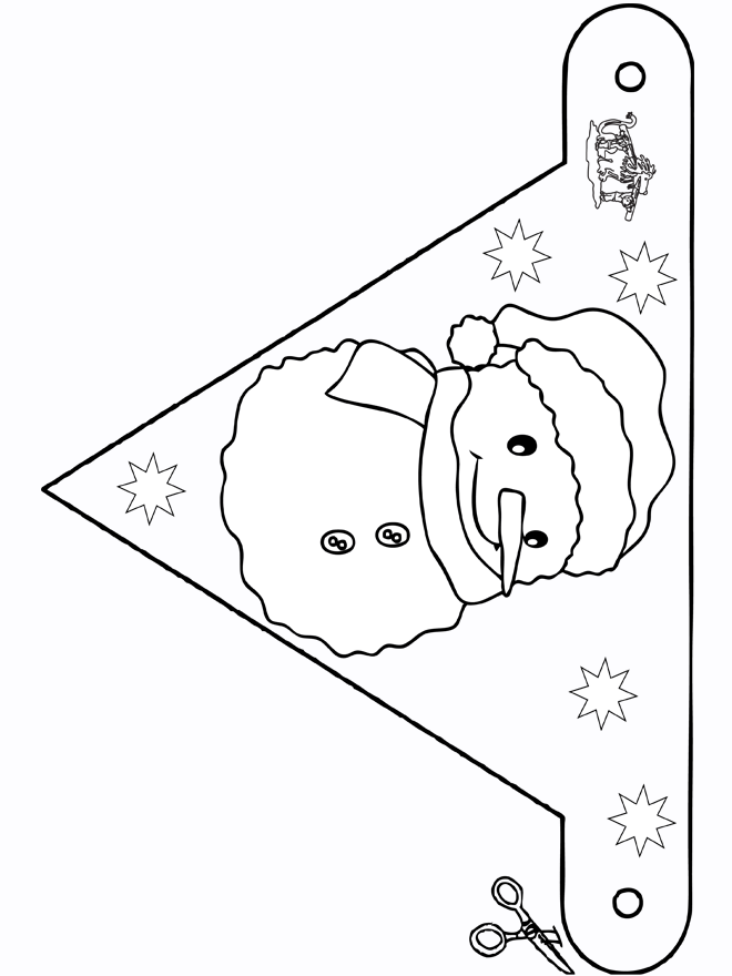 Флаг - снеговик 2 - Чертежи