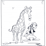 Персонажи комиксов - Гуфи и жираф