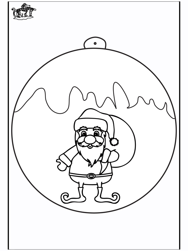 Ёлочный шар - Санта-Клаус 1