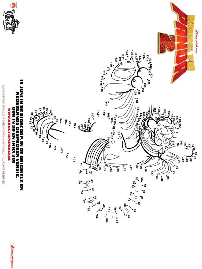 Кунг-фу панда 2 Точка за точкой 2 - Кунг-фу панда