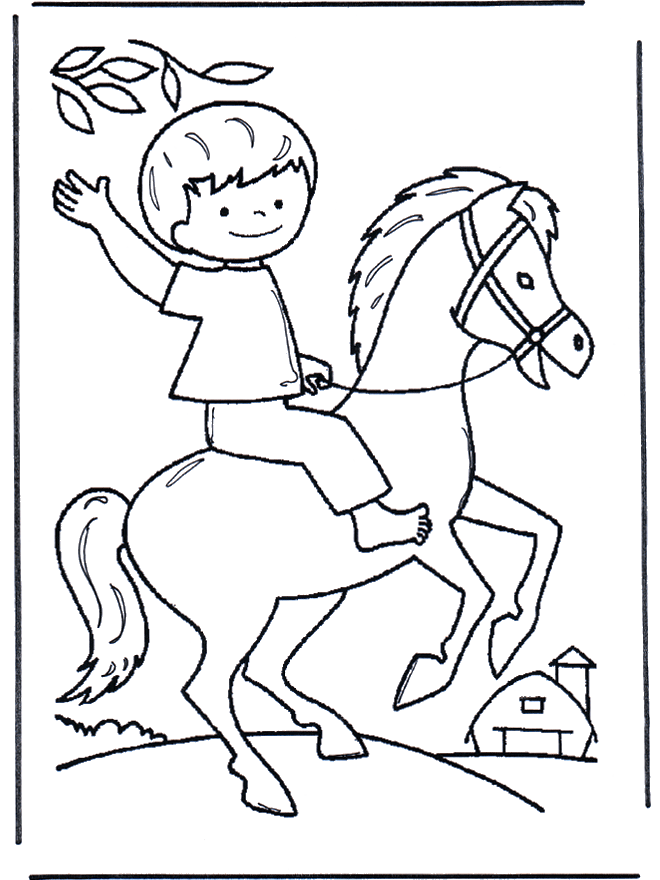 Мальчик на лошади - Дети