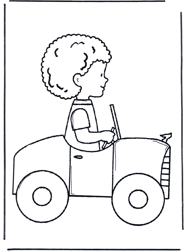 Мальчик в машине - Автомобили