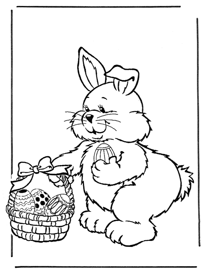 Пасхальный заяц с яйцами 2
