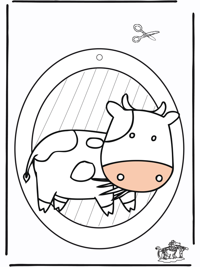 Подвеска на окно - корова 1 - Подвеска на окно