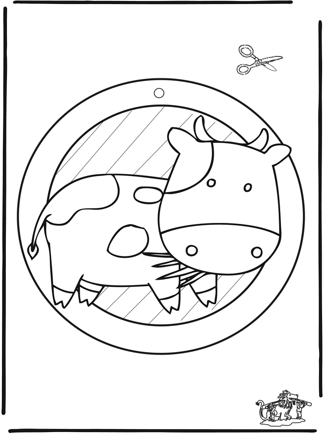Подвеска на окно - корова 2 - Подвеска на окно