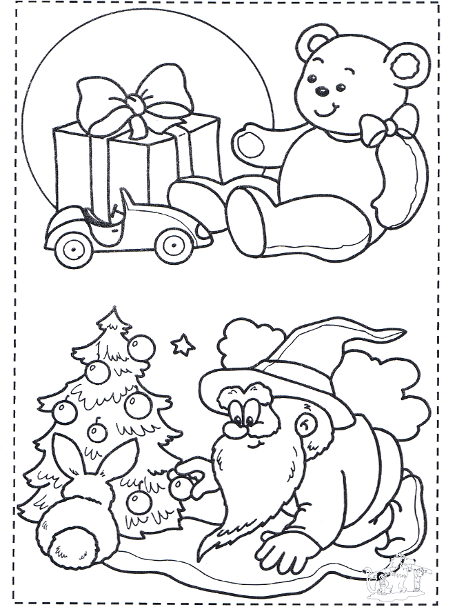 Раскраска Рождество 1 - Рождественские раскраски