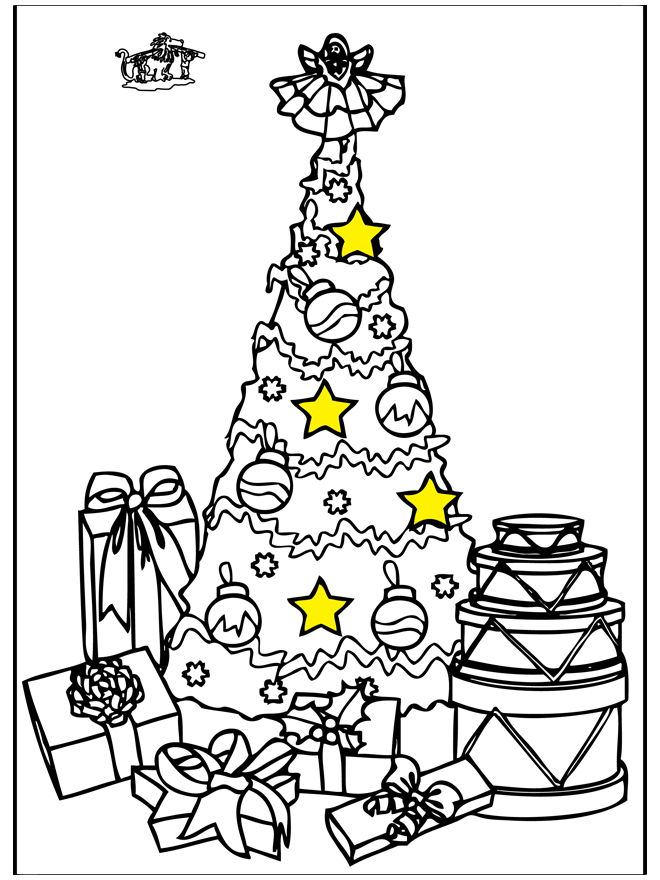 Рождественская елка 2 - Рождественские раскраски