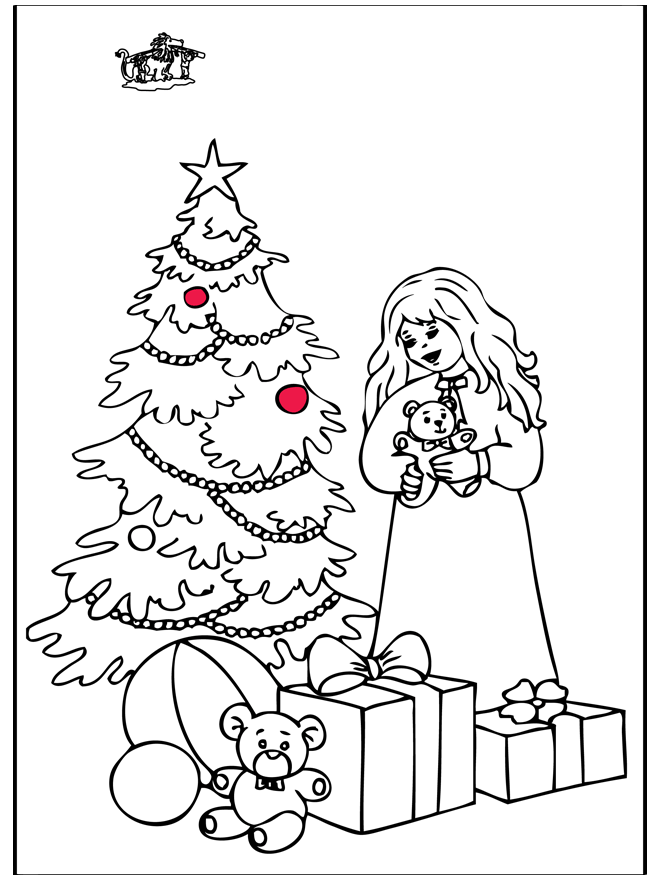 Рождественская елка 4 - Рождественские раскраски