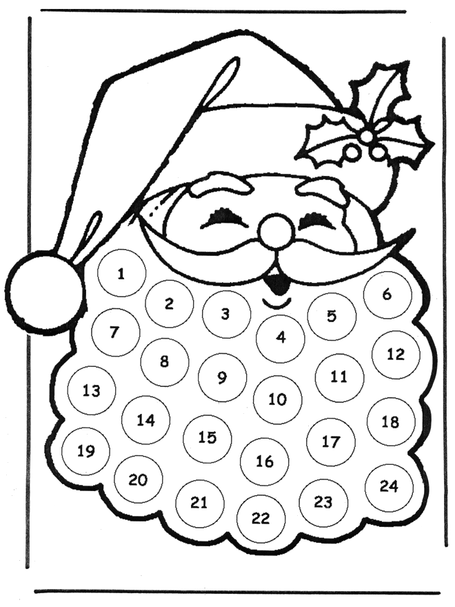 Рождественский календарь Дед Мороз - Рождественское рукоделие